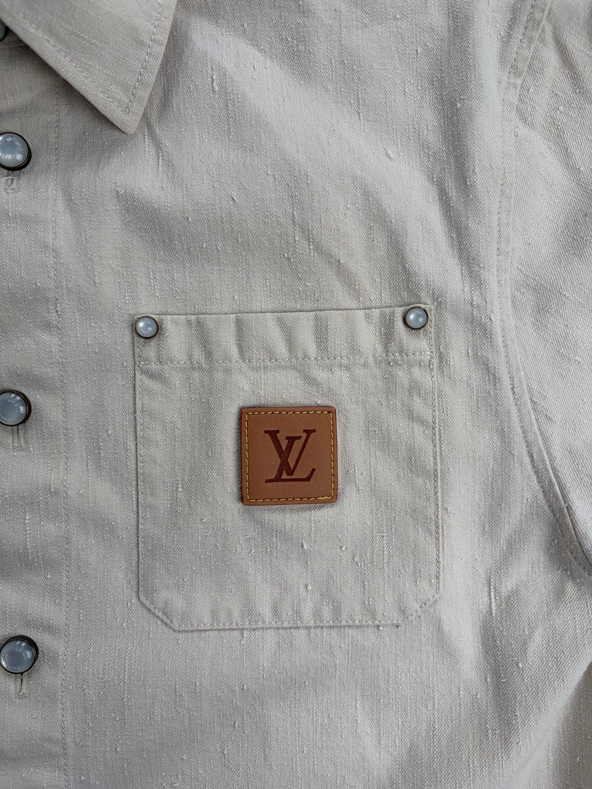 Camicia Louis Vuitton Beige XS