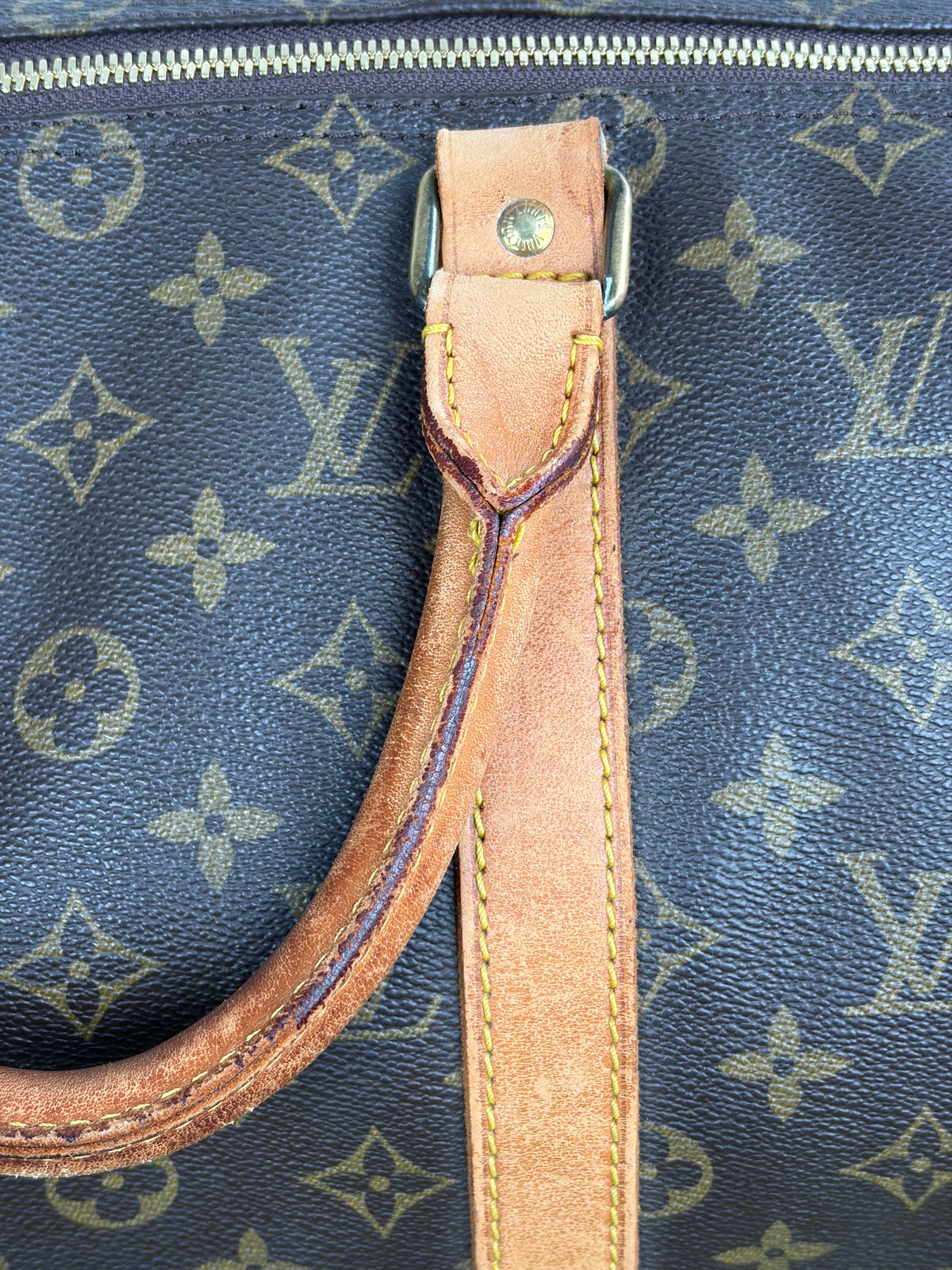 Borsone da viaggio Keepal Louis Vuitton Marrone