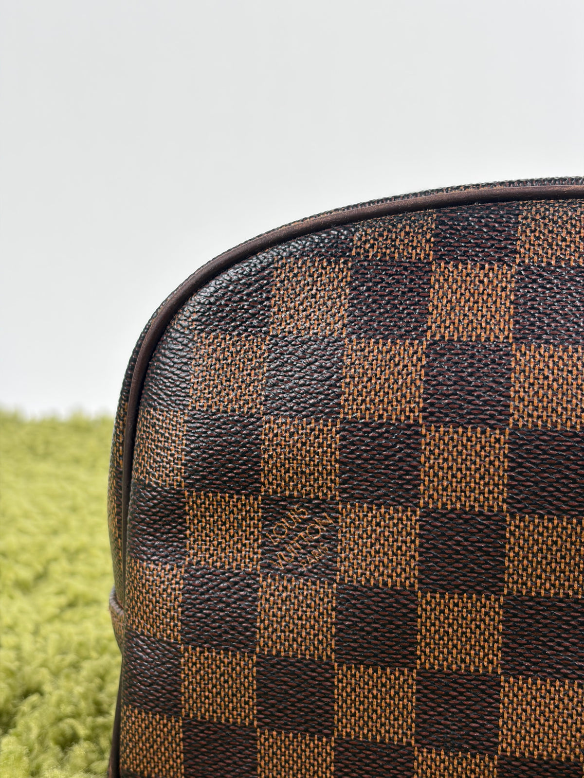 Beauty Case Louis Vuitton in tela Damier Marrone