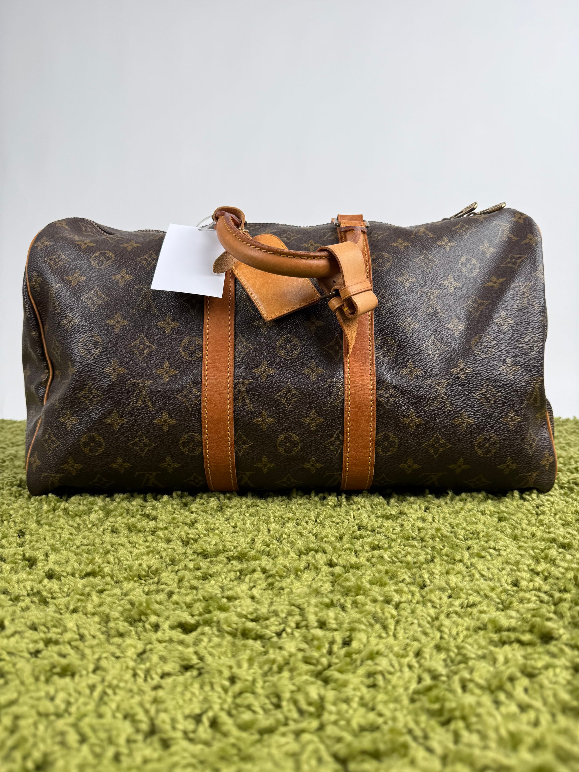 Borsone Keepall Louis Vuitton Marrone Vintage 1998 45