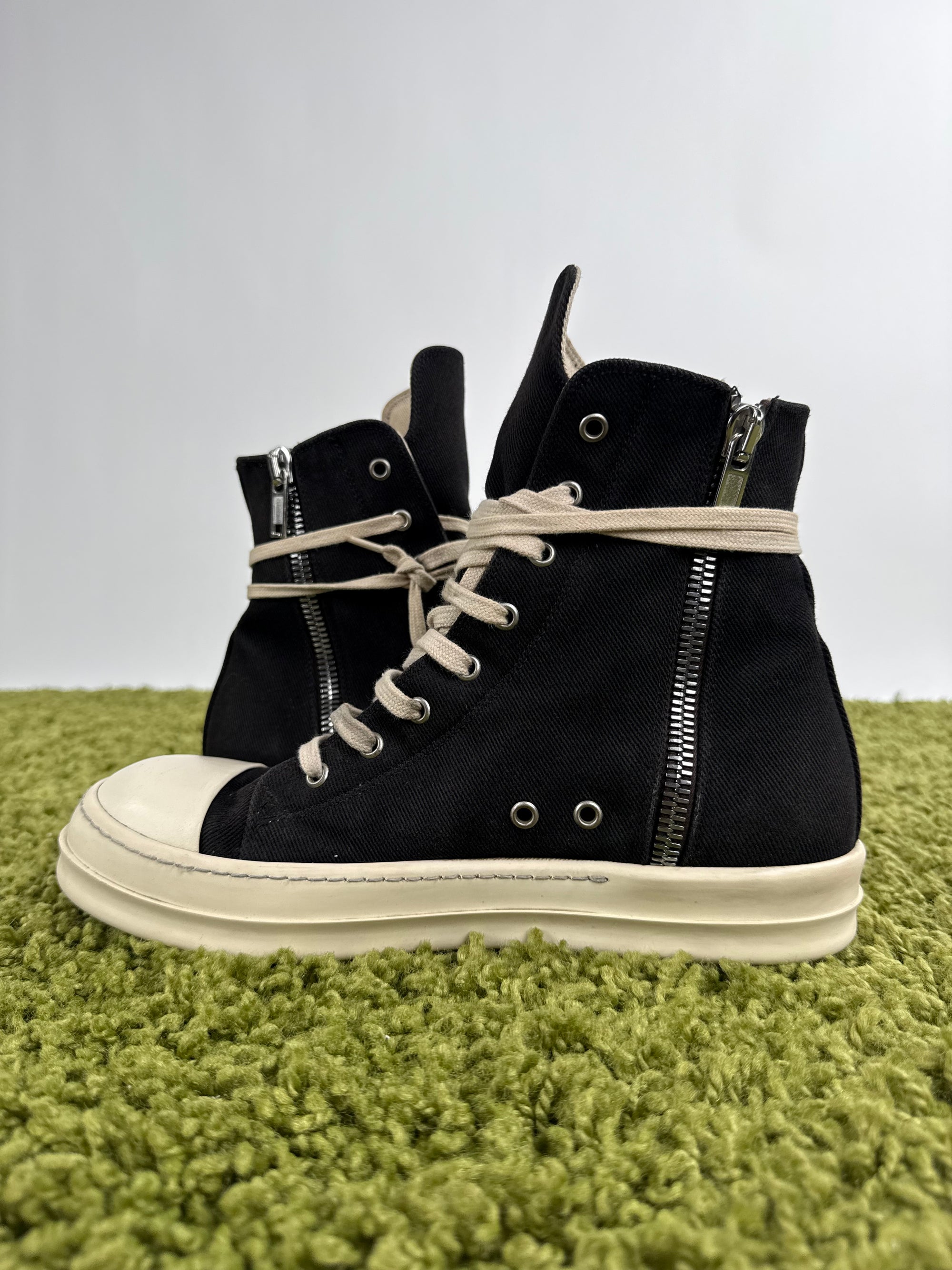 Rick Owens Ramones Distressed Nero 41