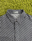 Camicia Christian Dior Con Monogram in Oblique Blu Navy 41