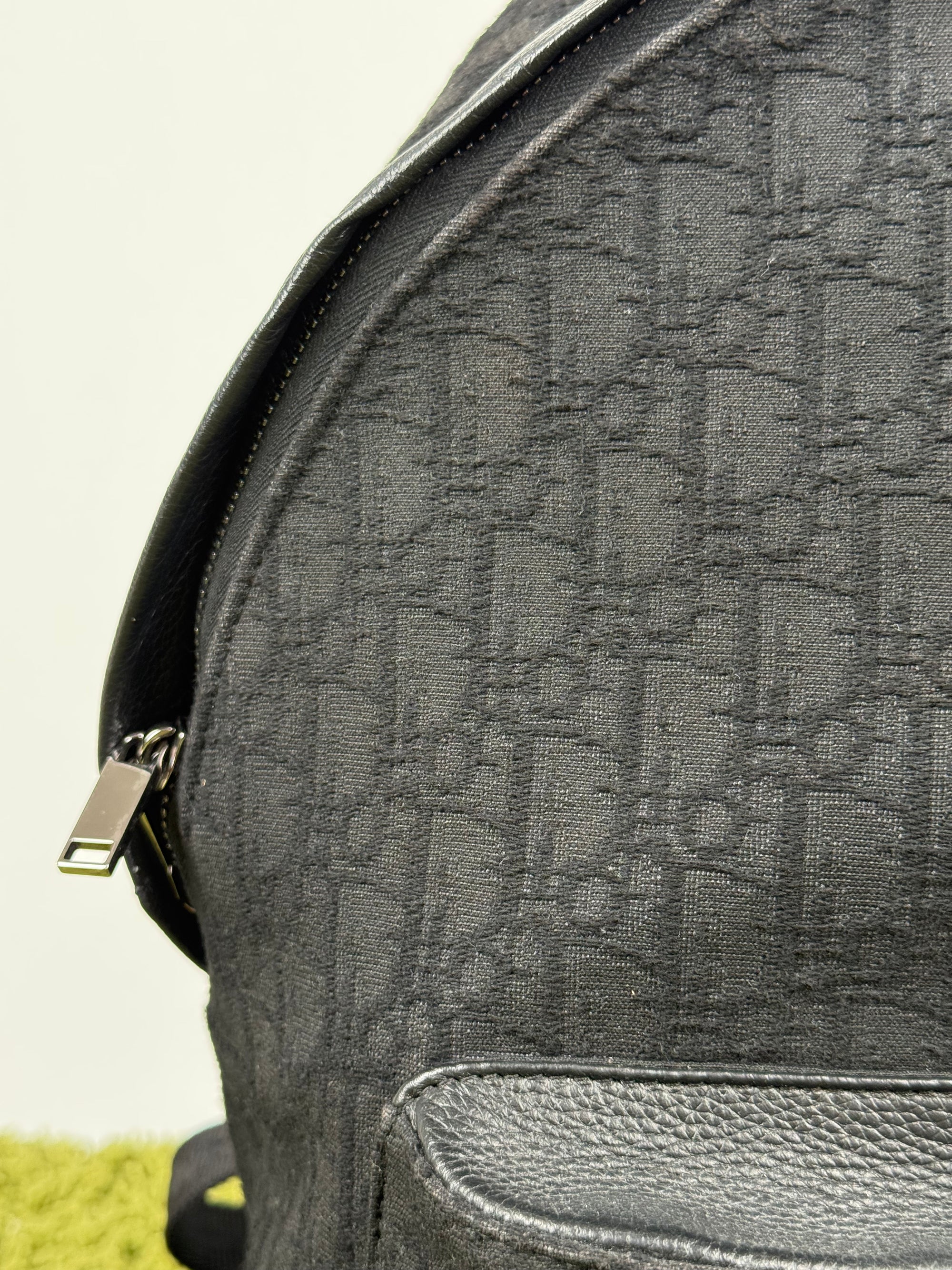 Zaino Ridere Oblique In Jacquard Christian Dior Nero