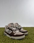 Louis vuitton trainer 6=40 calza 41 marrone bianco e panna