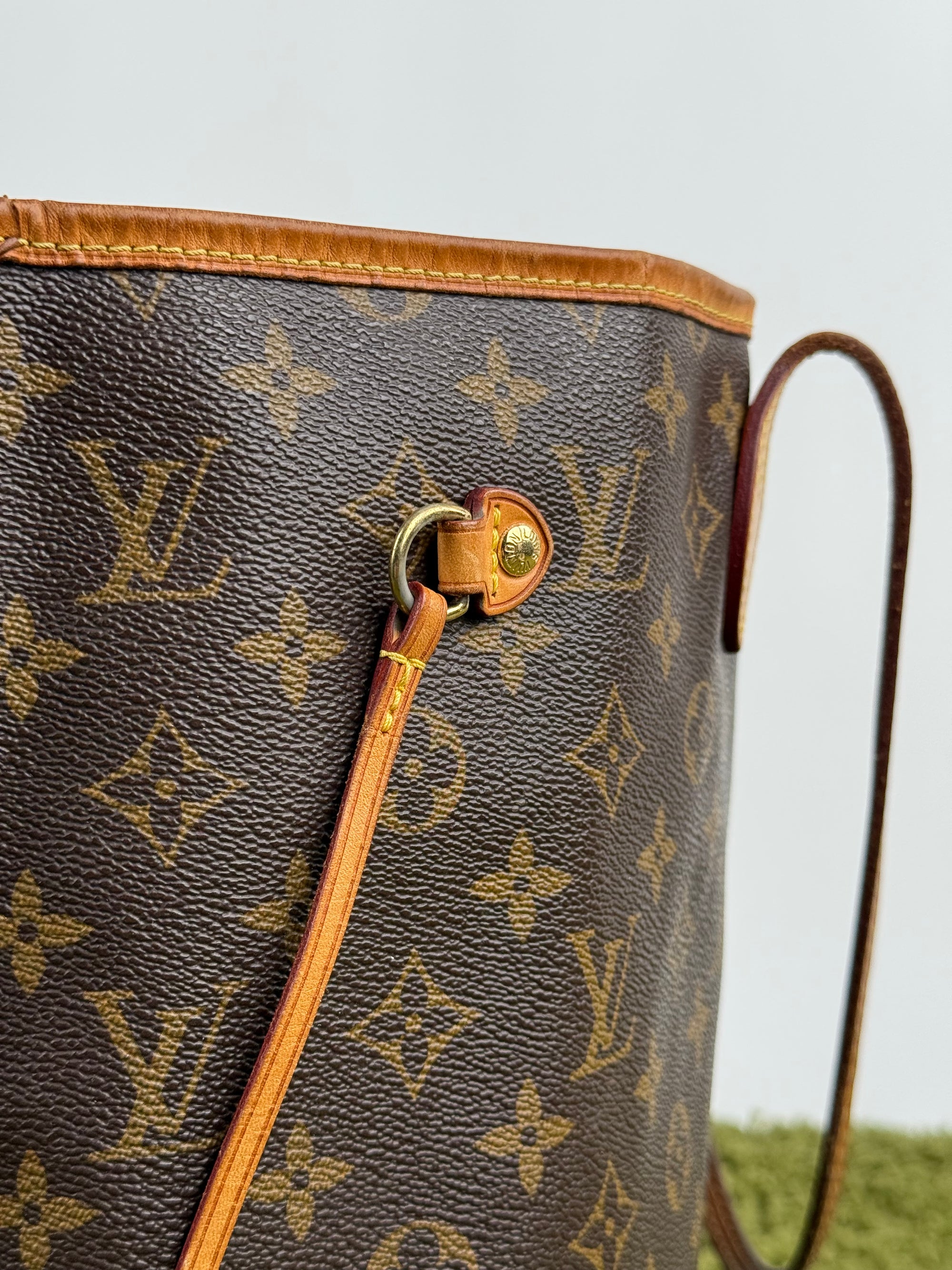 Borsa Neverfull MM monogram Louis Vuitton Marrone