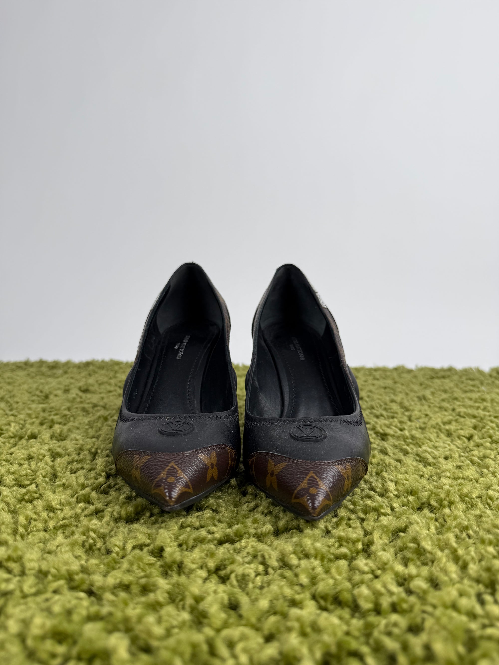 Tacco Louis Vuitton Monogram Nero 38