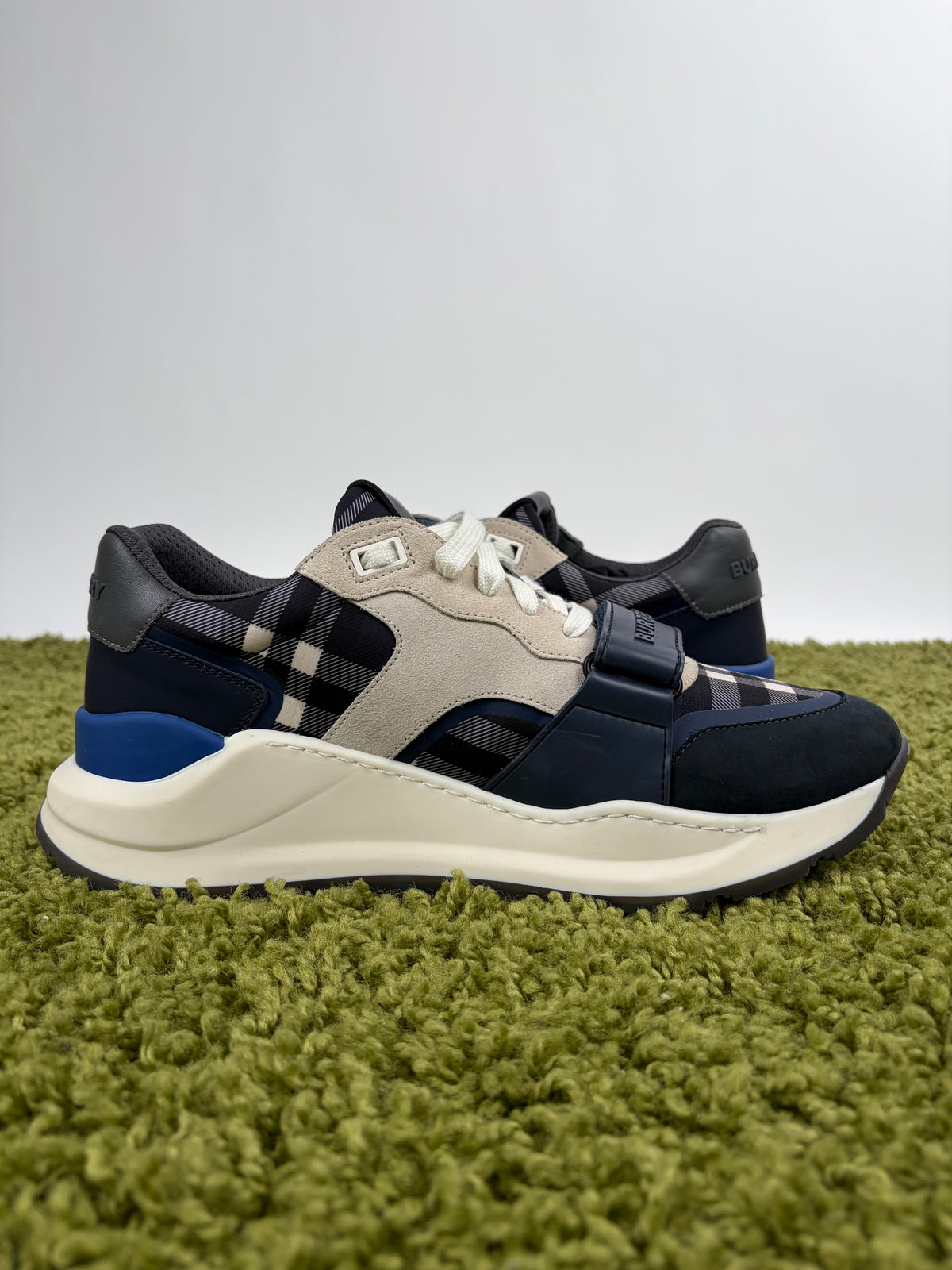 Burberry Ramsey Low-Top Sneaker Blu Multicolor 43