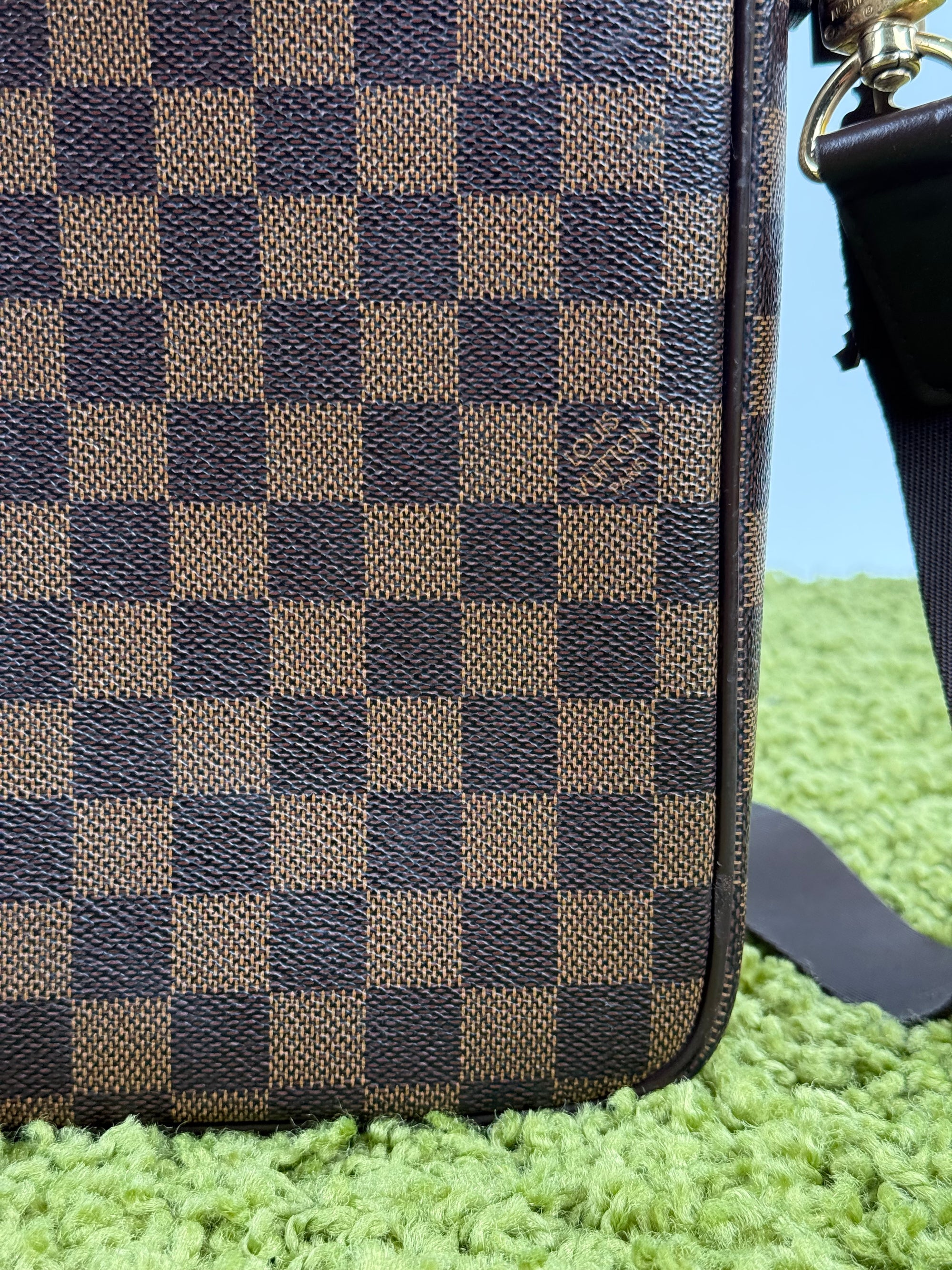 Borsa Sabana In tela Damier Ébène Louis Vuitton Marrone