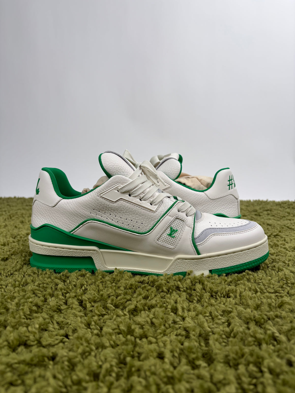 Louis Vuitton Trainer Bianca Verde 6