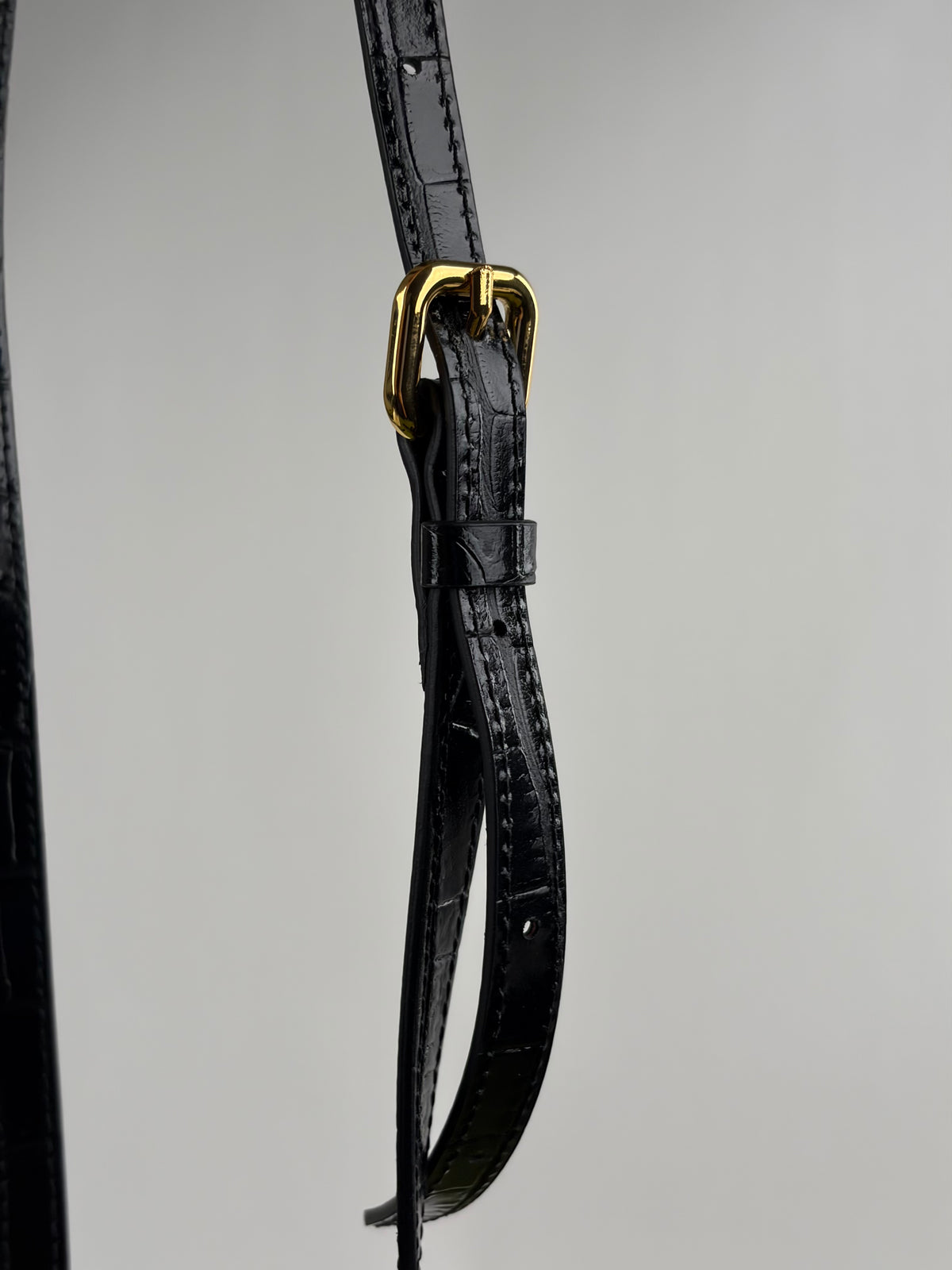Borsa Jacquemus La grande Bambino Coccodrillo Nero