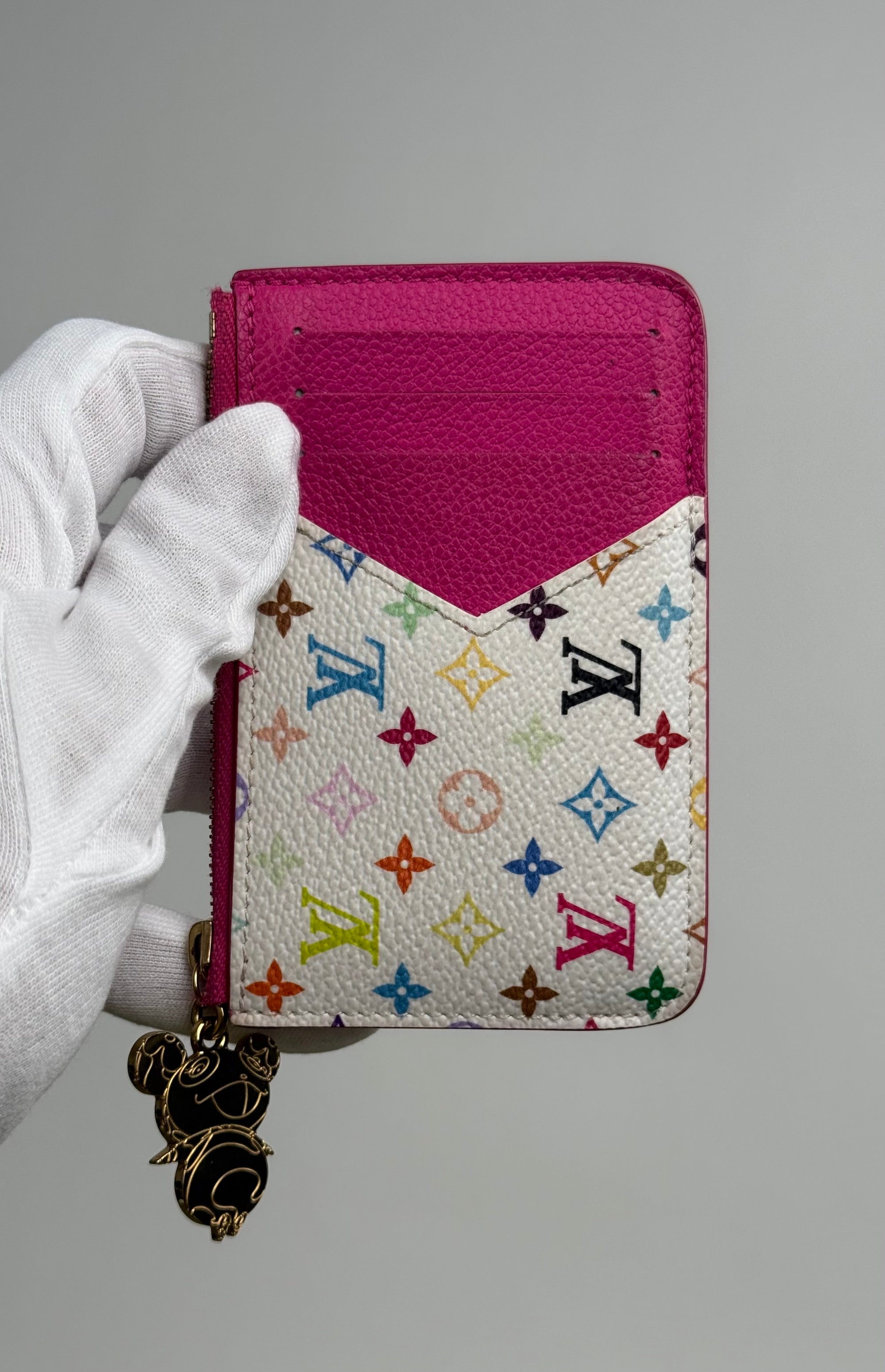 Portacarte Louis Vuitton X Takashi Murakami Rosa Multicolor