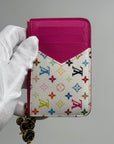 Portacarte Louis Vuitton X Takashi Murakami Rosa Multicolor