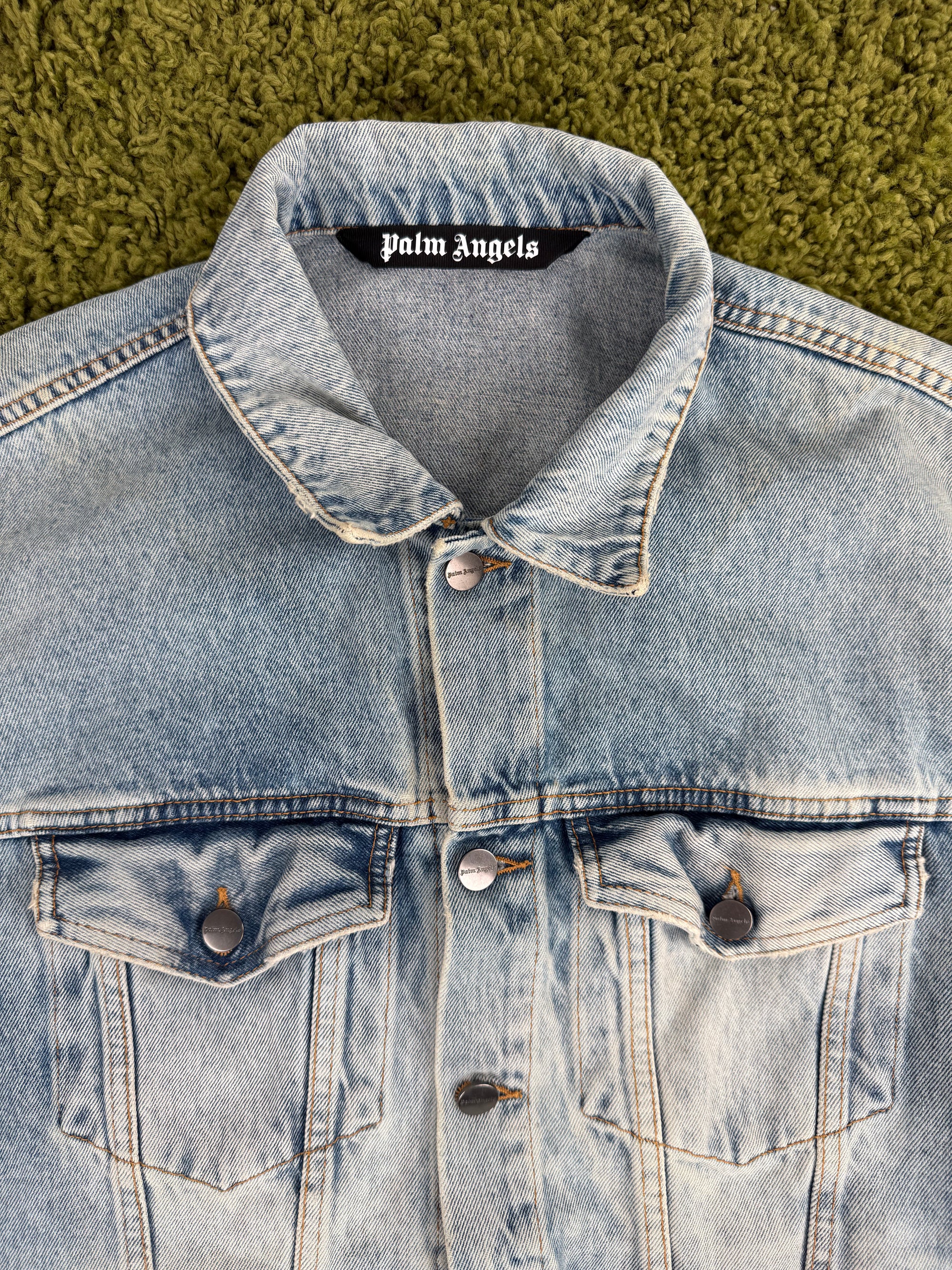 Giacca In Denim Palm Angels M