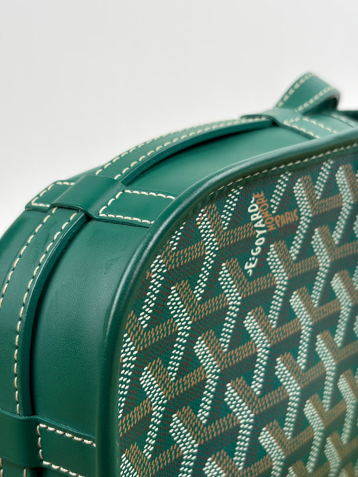Borsa Goyard Belvedere PM in tela Goyardine Verde