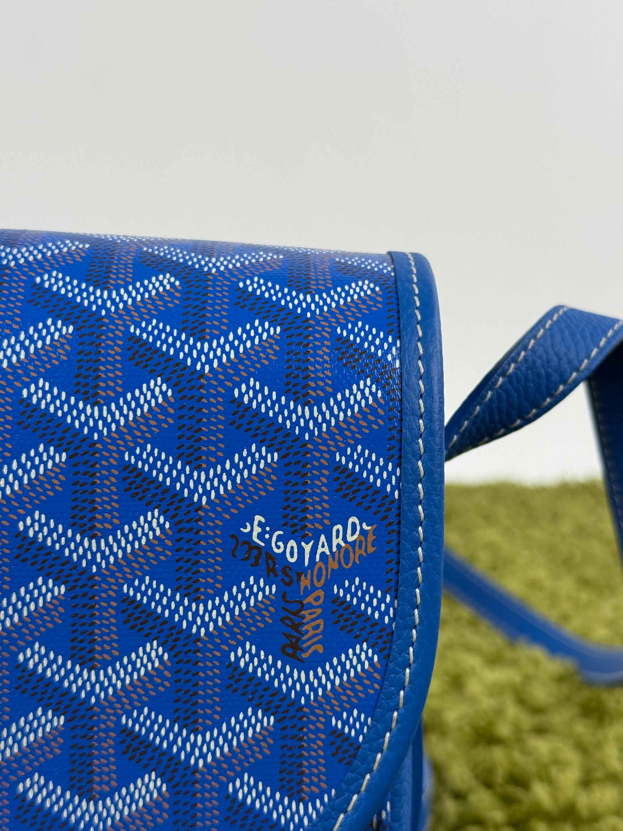 Borsa a tracolla belvedere goyard blu