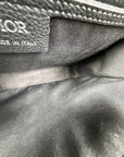 Borsa a tracolla Christian Dior Saddle con pattina Nero