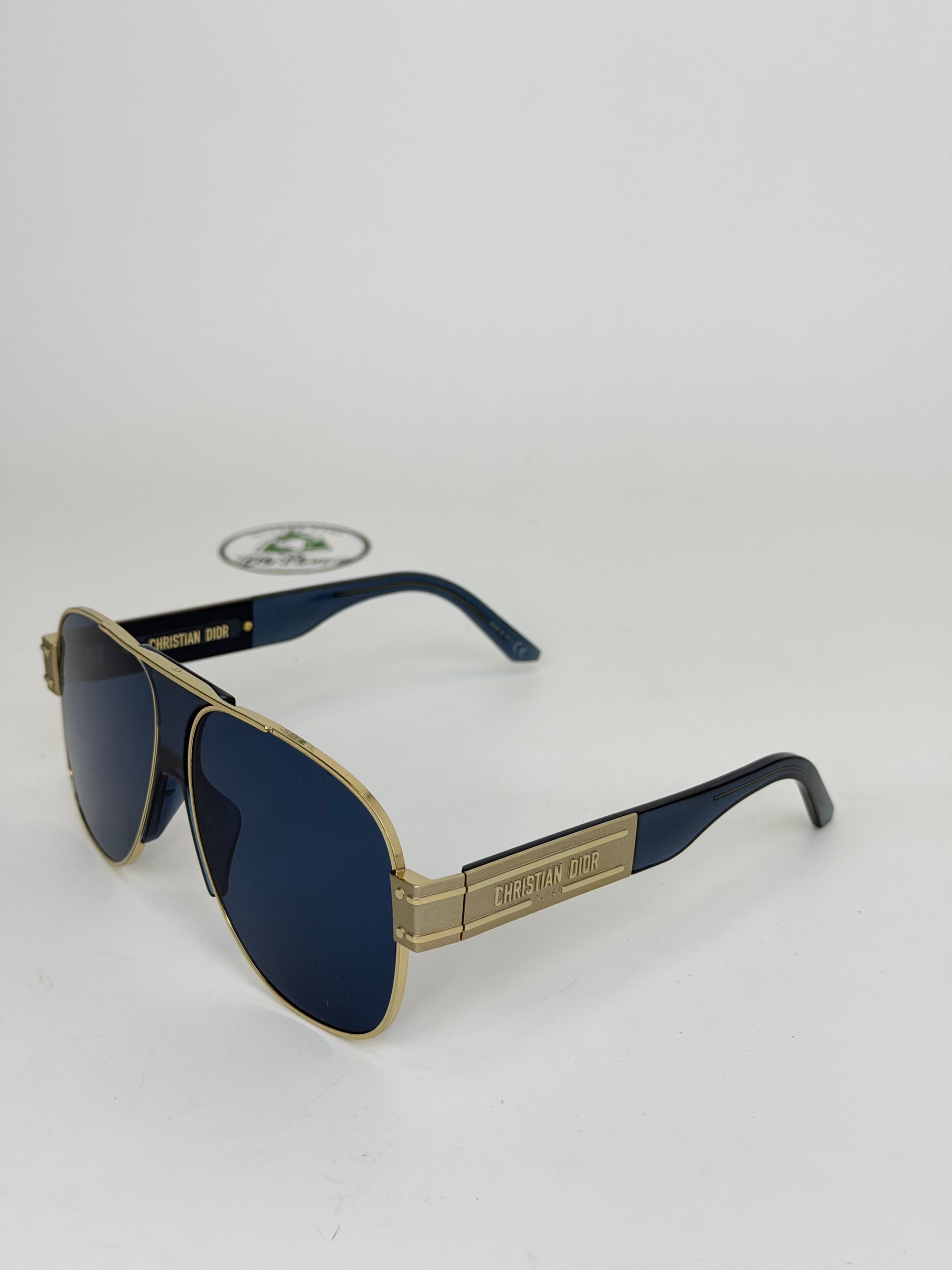 Occhiali Dior blu e oro