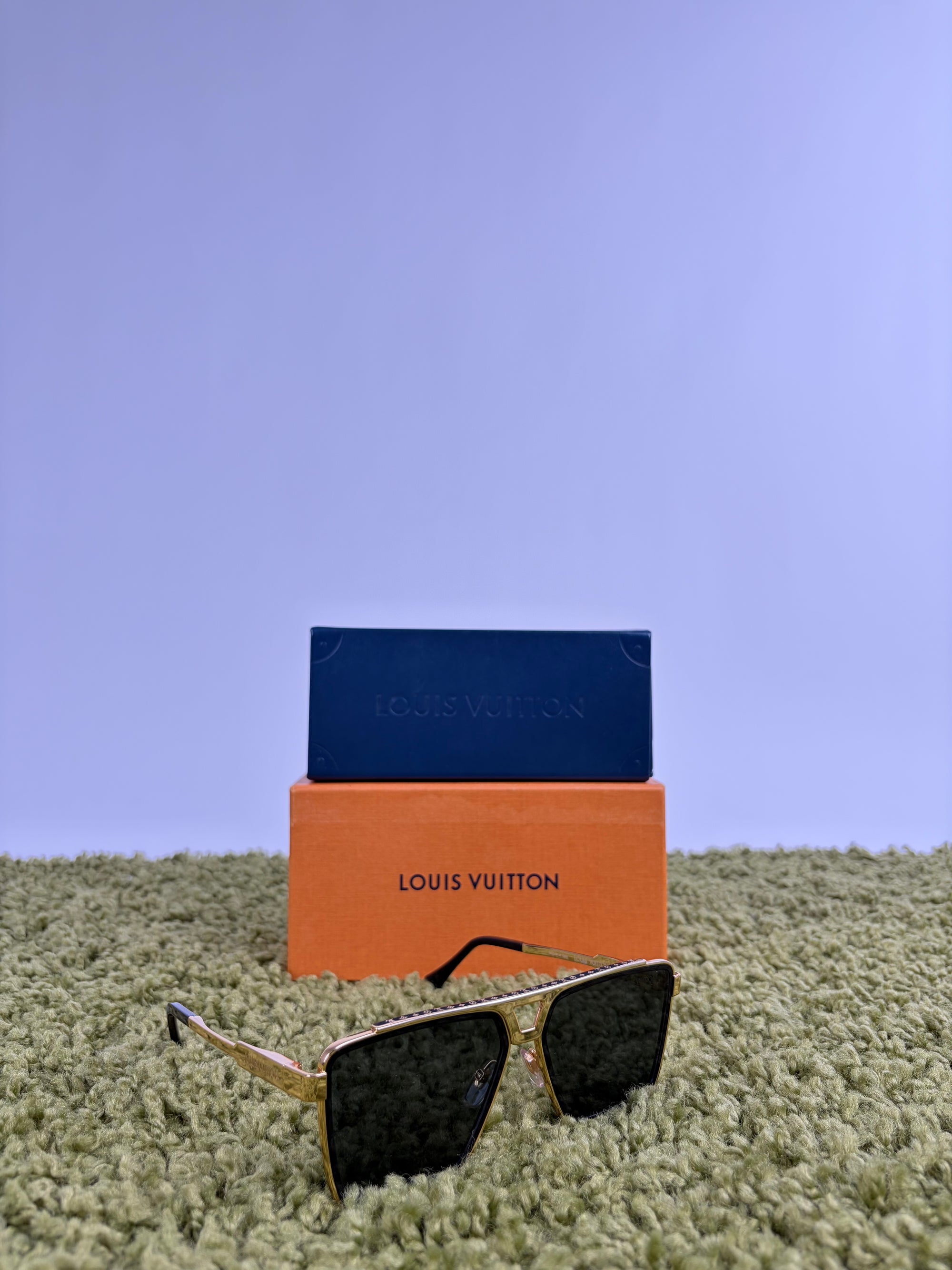 Occhiali Louis Vuitton 1.1 evidence Metal Square neri e oro