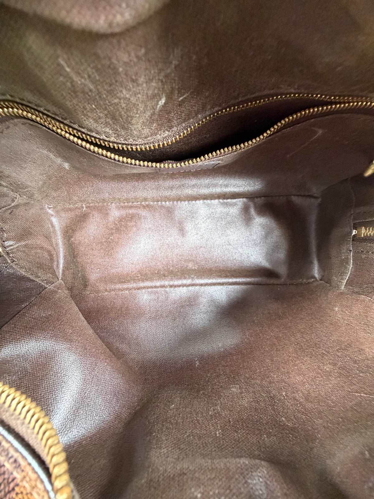 Beauty Case Louis Vuitton in tela Damier Marrone