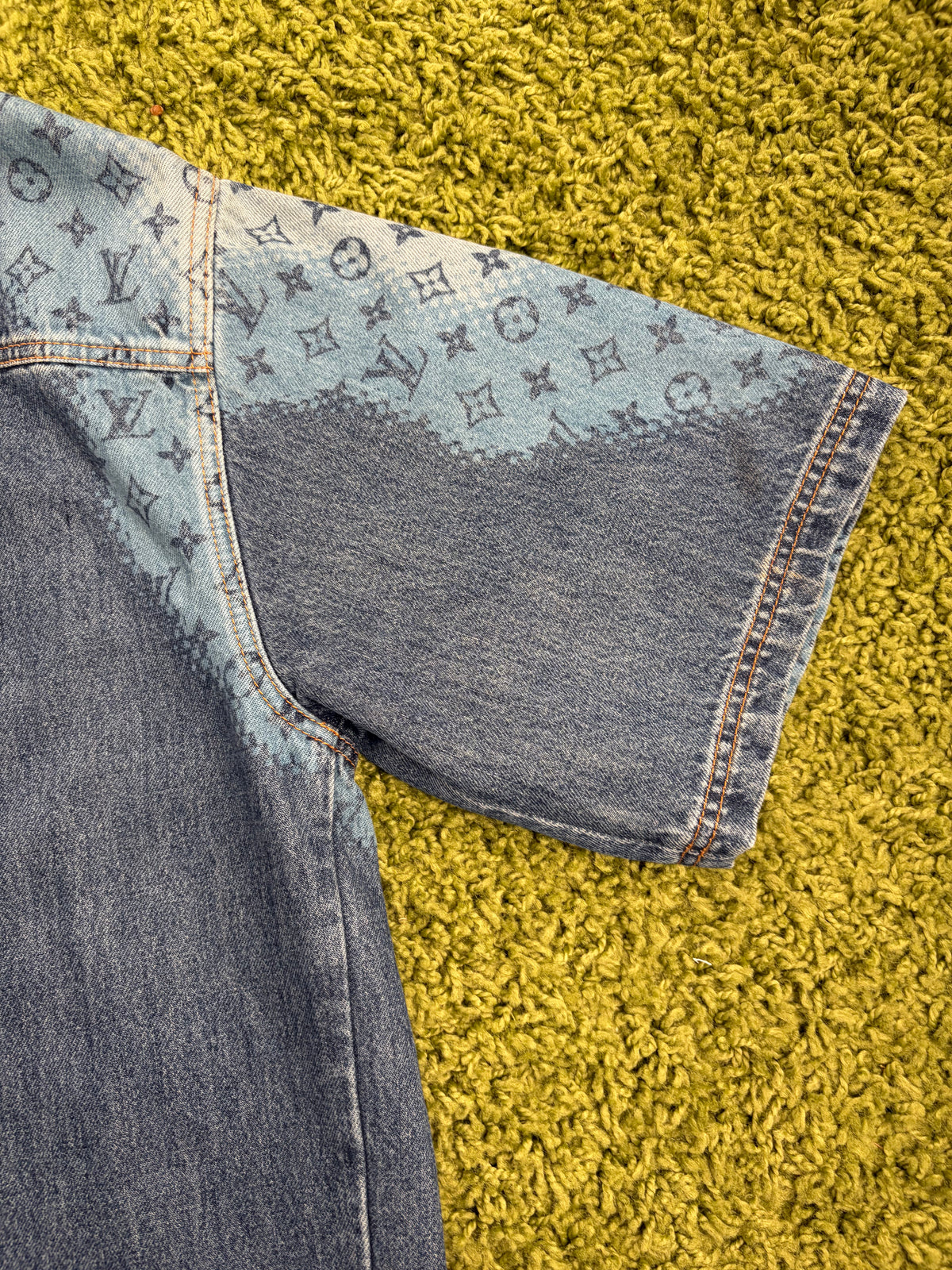 Giacca Louis Vuitton Monogram Halftone Denim L