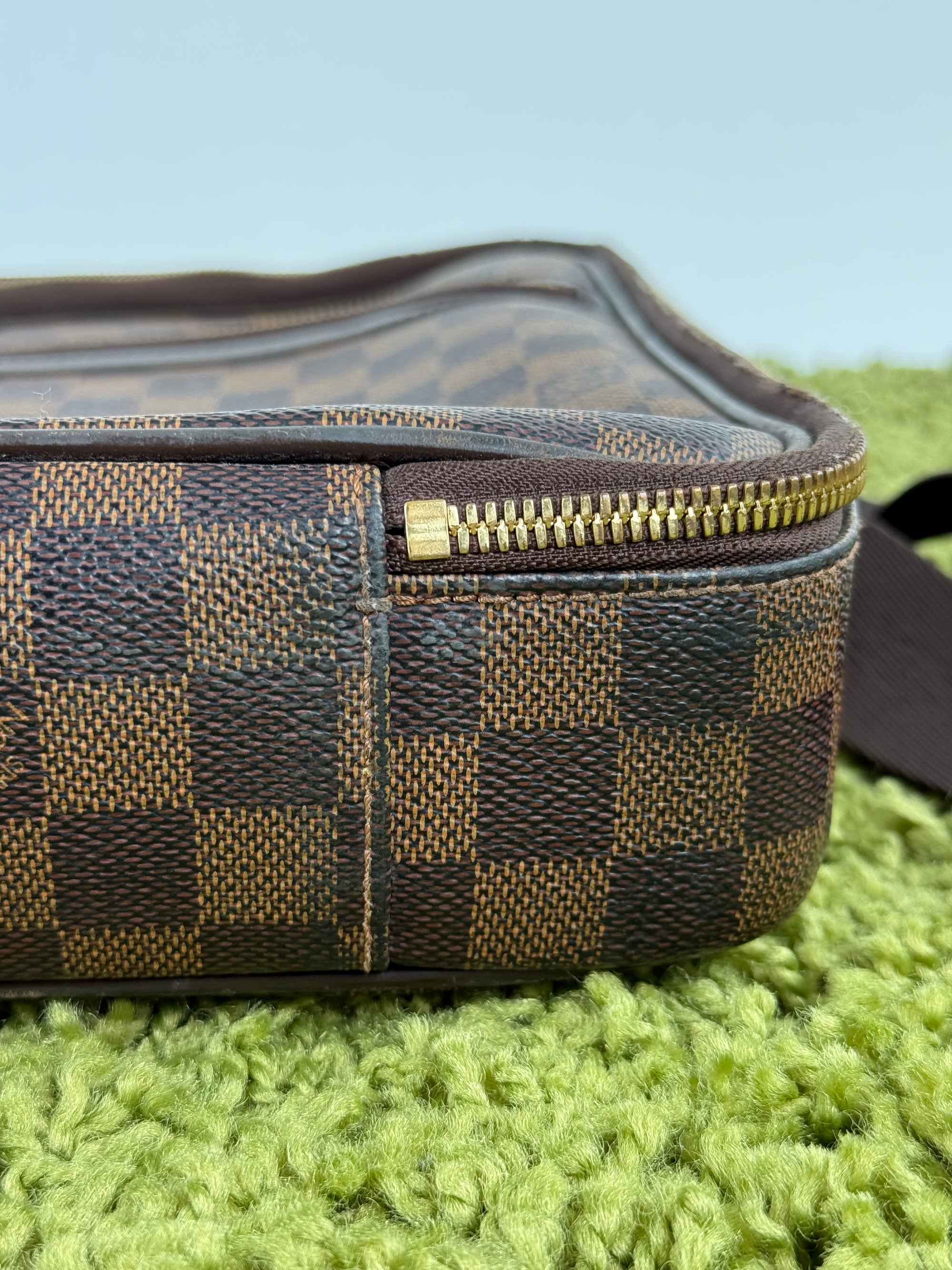 Borsa Sabana In tela Damier Ébène Louis Vuitton Marrone