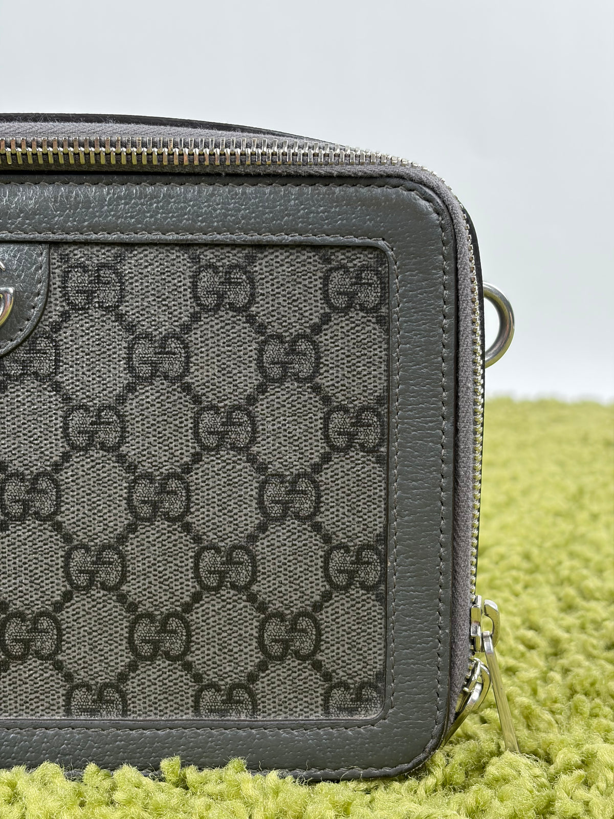 Borsa Gucci Ophidia in Tela GG Verde con tracolla rimovibile