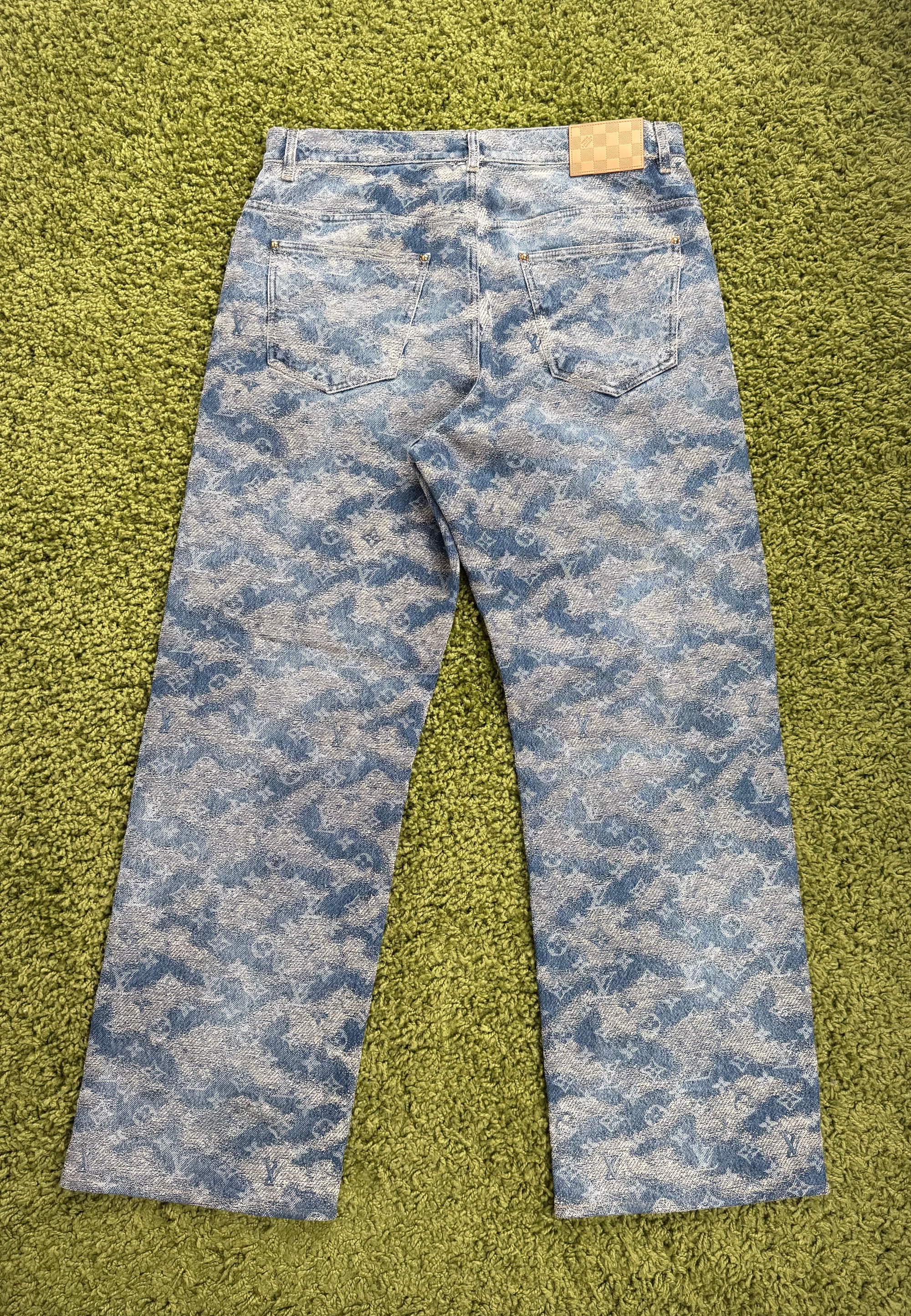 Jeans Louis Vuitton monogram Blu M