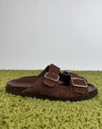 Ciabatta Gucci in Camoscio Marrone 8