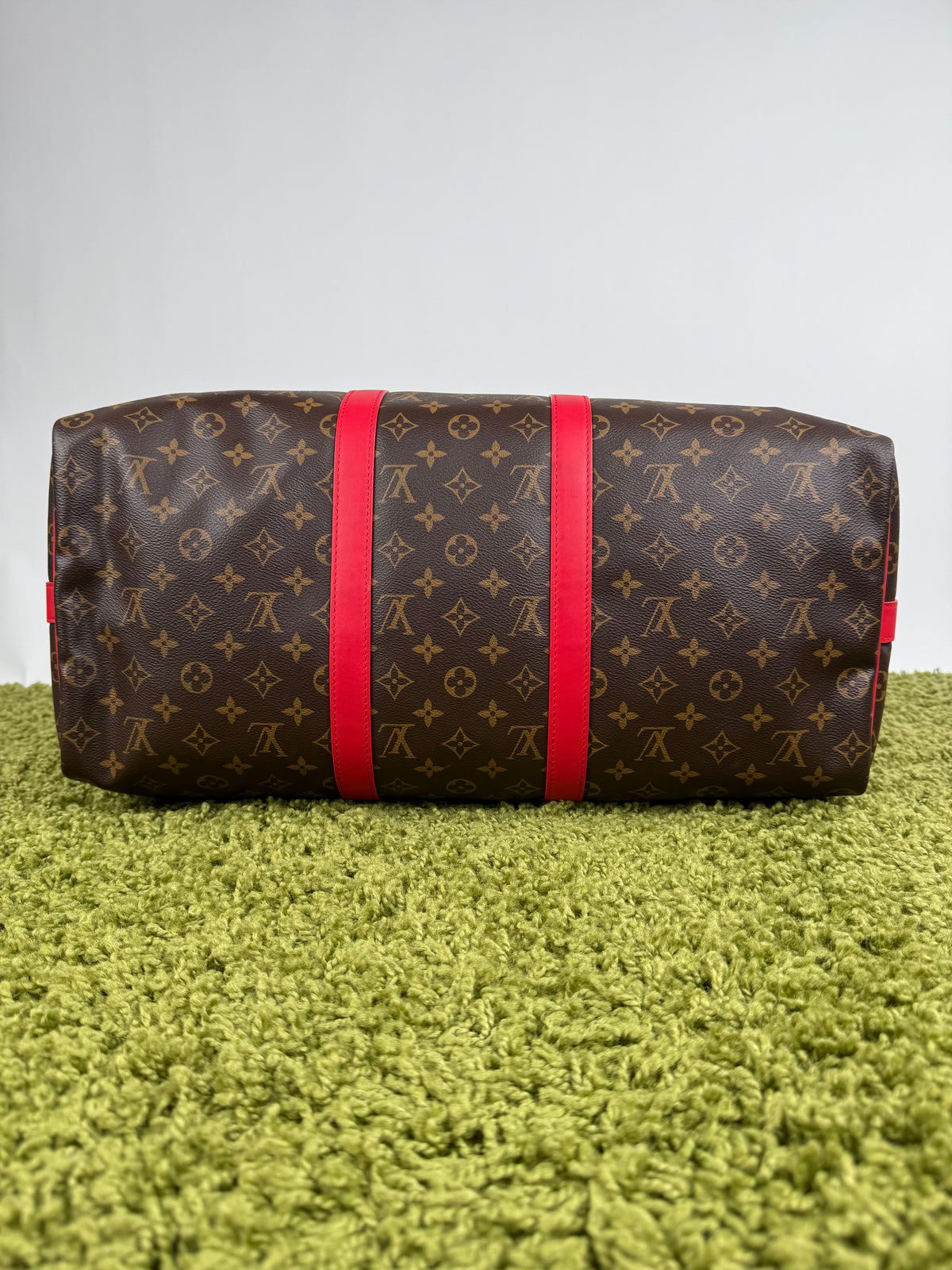 Keepall Bandoulière 45 Louis Vuitton Marrone Rosso