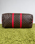 Keepall Bandoulière 45 Louis Vuitton Marrone Rosso