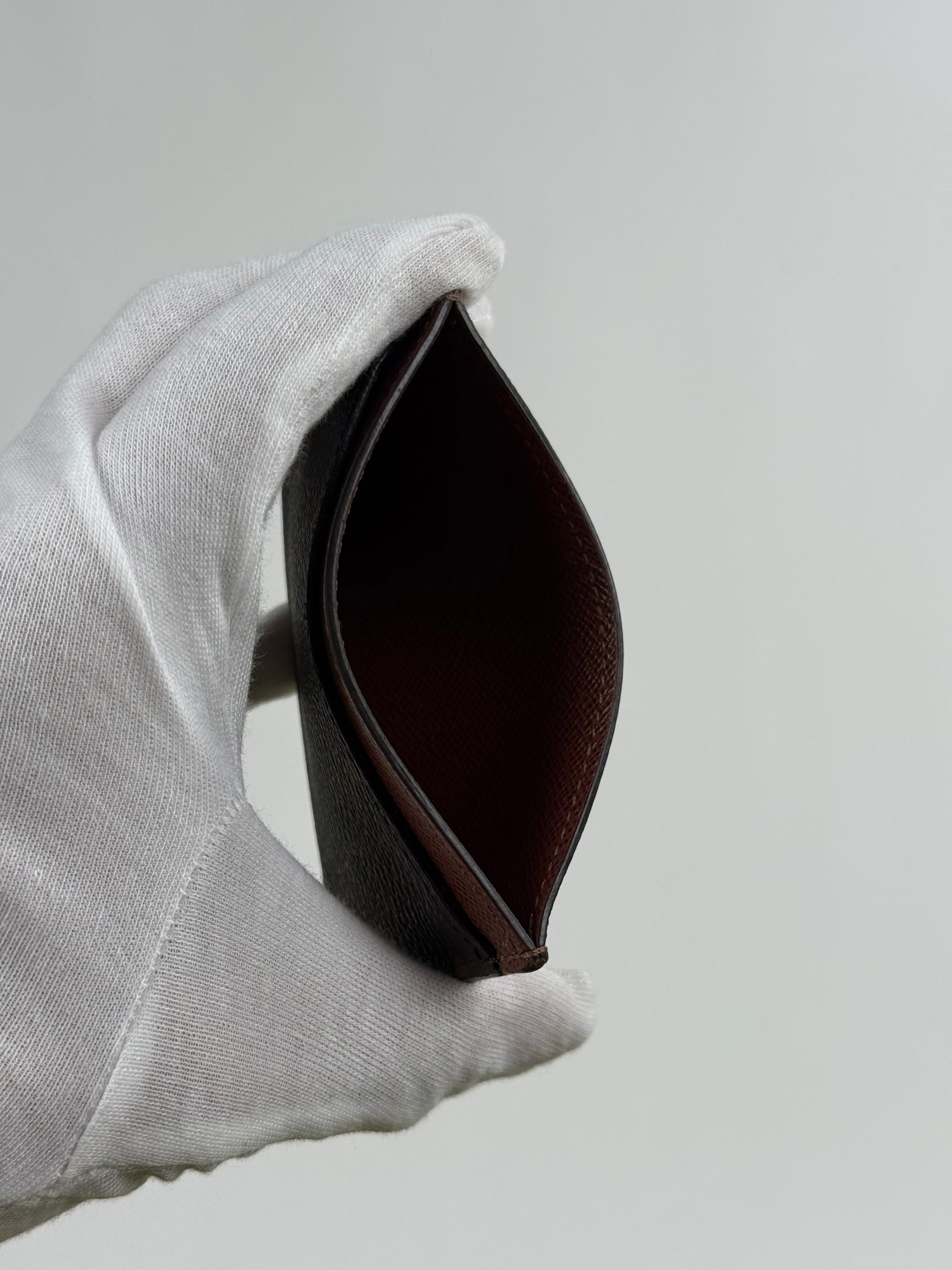 Portacarte Louis Vuitton Marrone