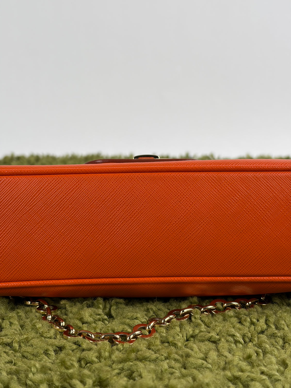 Borsa Ferragamo Gancini Chain Arancione