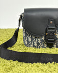 Borsello Dior Monogram blu e grigio