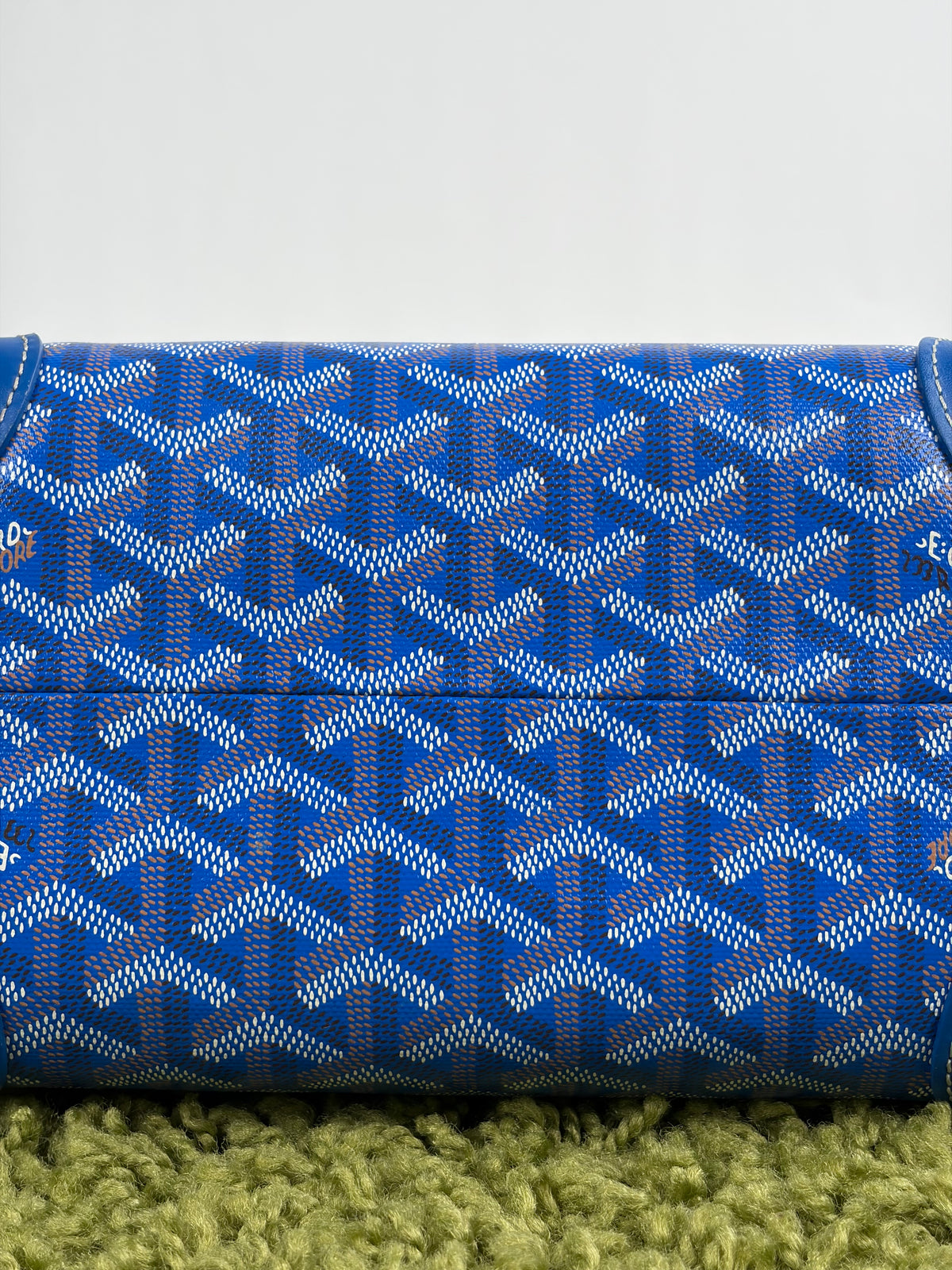 Beauty Case Boeing Goyard in tela Goyardine Blu