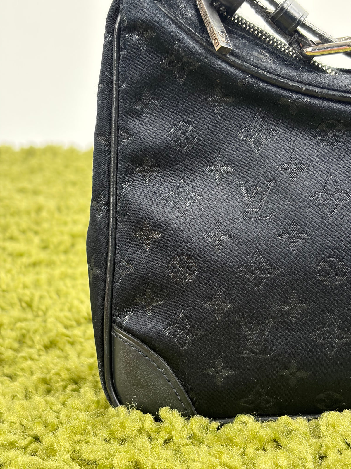 Borsa Louis Vuitton Satin Mini Boulogne Nera
