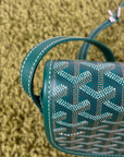 Borsa Goyard Belvedere PM in tela Goyardine Verde