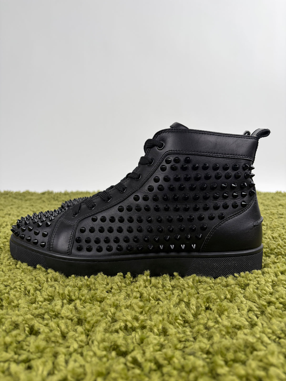Christian Louboutin Spikes High In pelle Nera 42.5