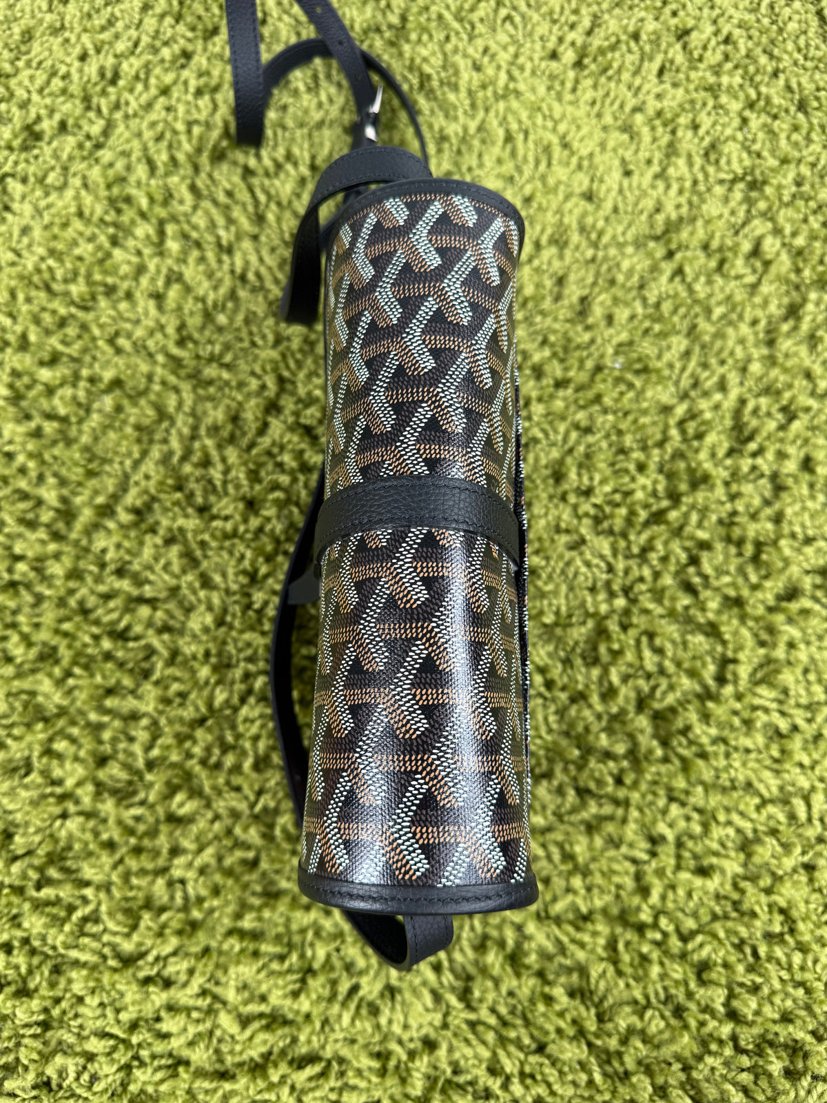 Goyard Borsa a tracolla Belvedère PM in tela Goyardine Nero