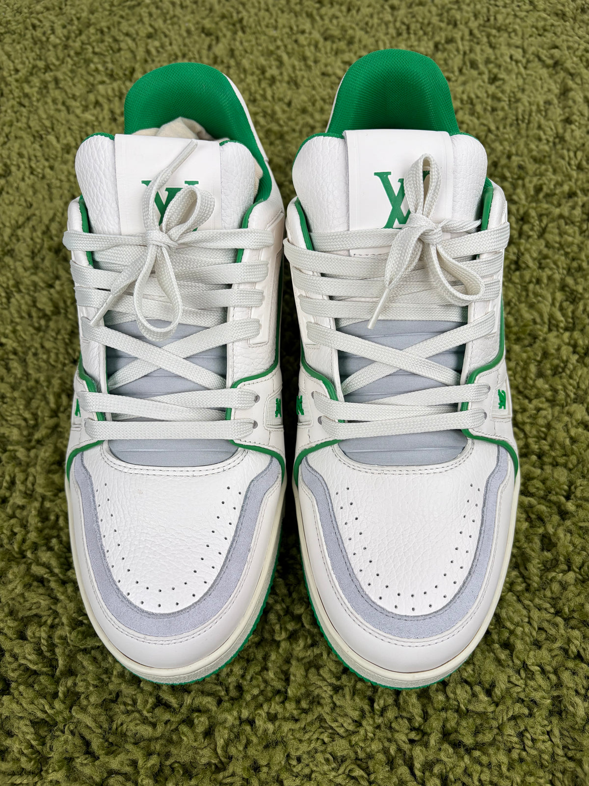 Louis Vuitton Trainer Bianca Verde 6 - Second Hand Di Fiore