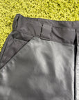 Pantaloncino Prada con pannello frontale in pelle Nero 48