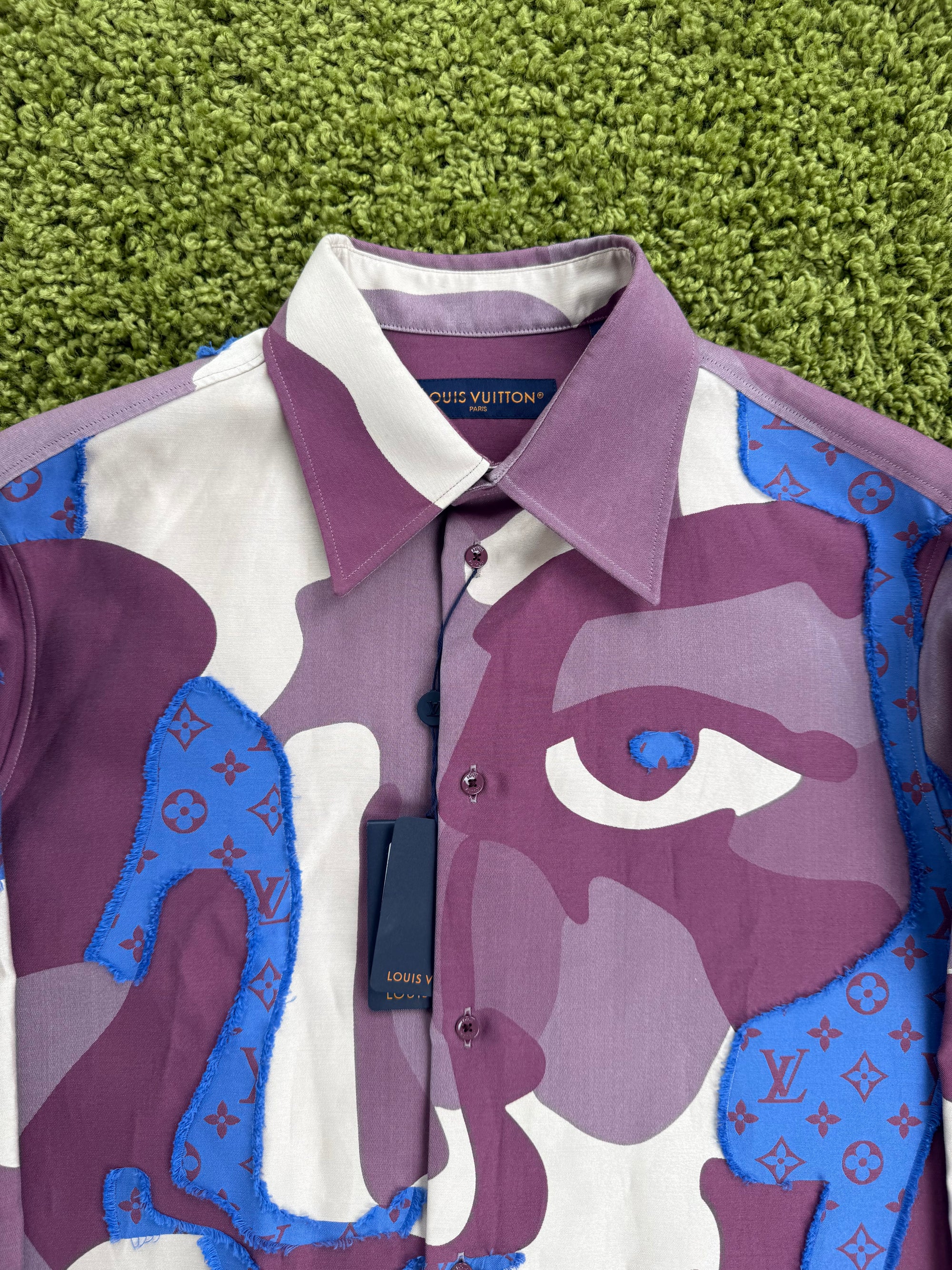 Camicia Louis Vuitton Viola Multicolor L