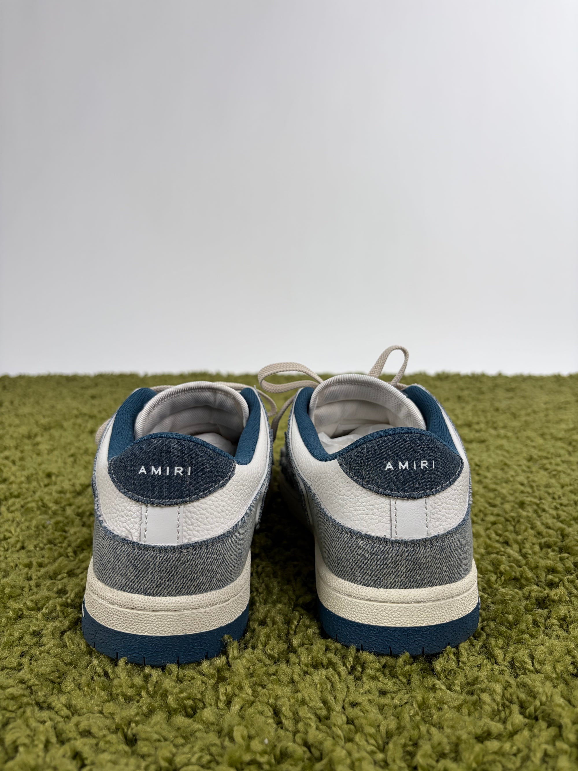 Amiri skeleton Size 43 bianche e azzurre