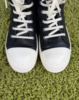 Rick Owens Ramones DRKSHDW in pelle Nero 43