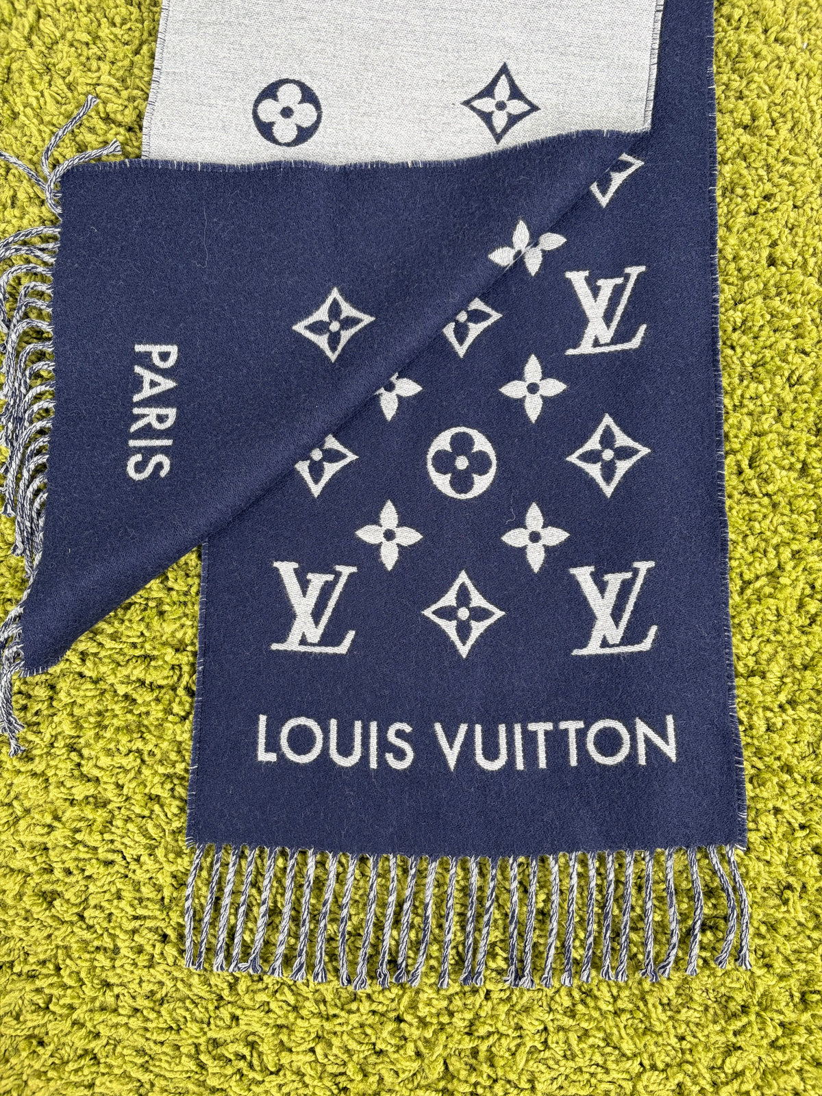 Sciarpa Louis Vuitton Monogram  Blu Grigia