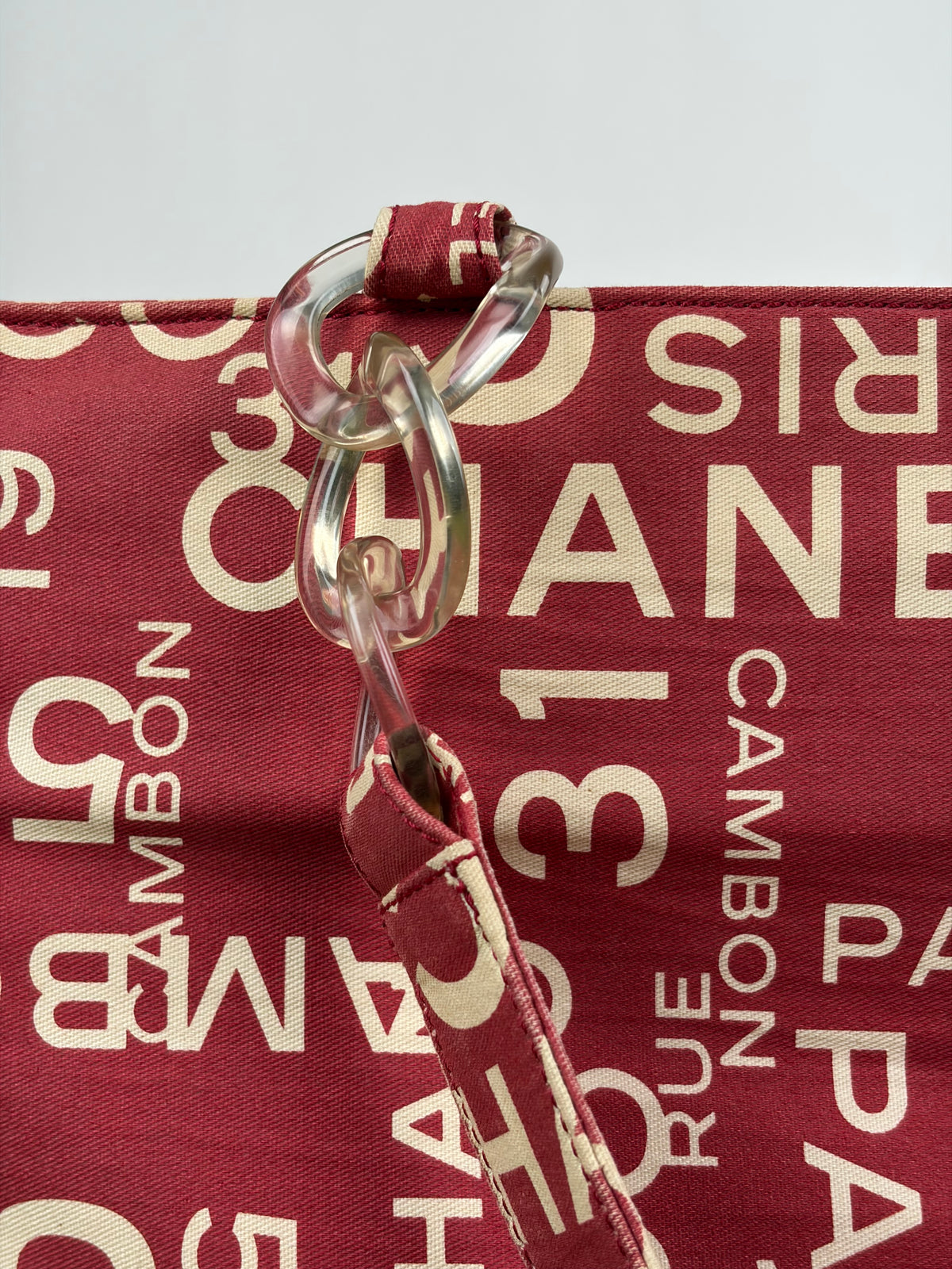 Borsa tote vintage Chanel 31 Rue cambon Rosso