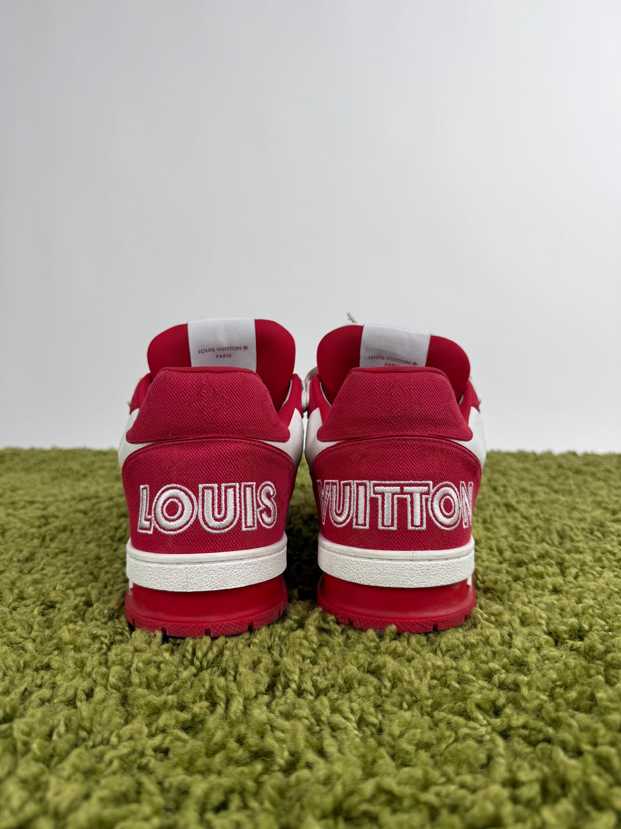 Louis Vuitton Trainer in denim Rossa 7.5