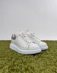 Alexander Mcqueen Sneaker bianca con dettaglio in argento 38.5