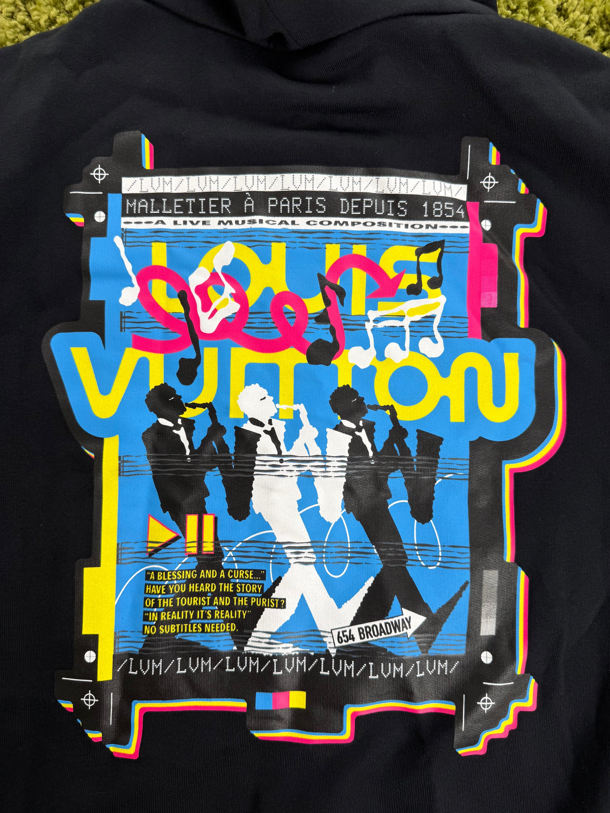 Felpa Louis Vuitton Nera Multicolor L