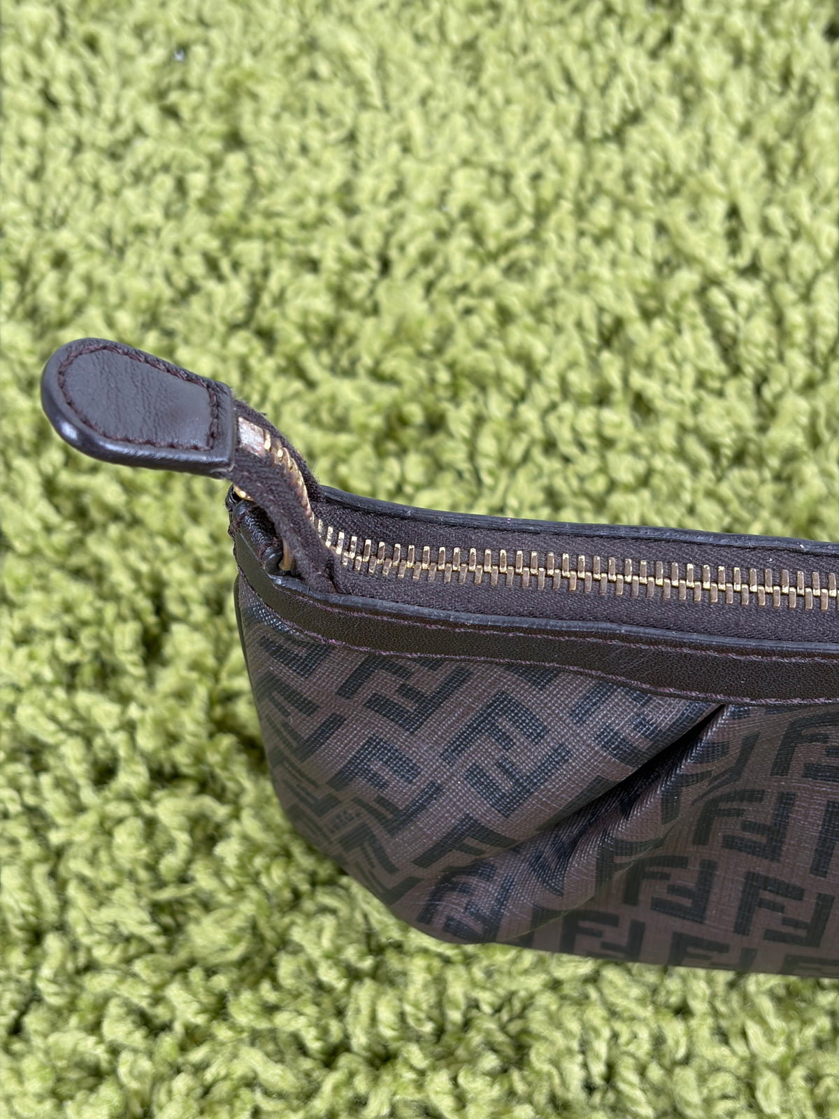 Borsa Fendi Baguette in tela Marrone