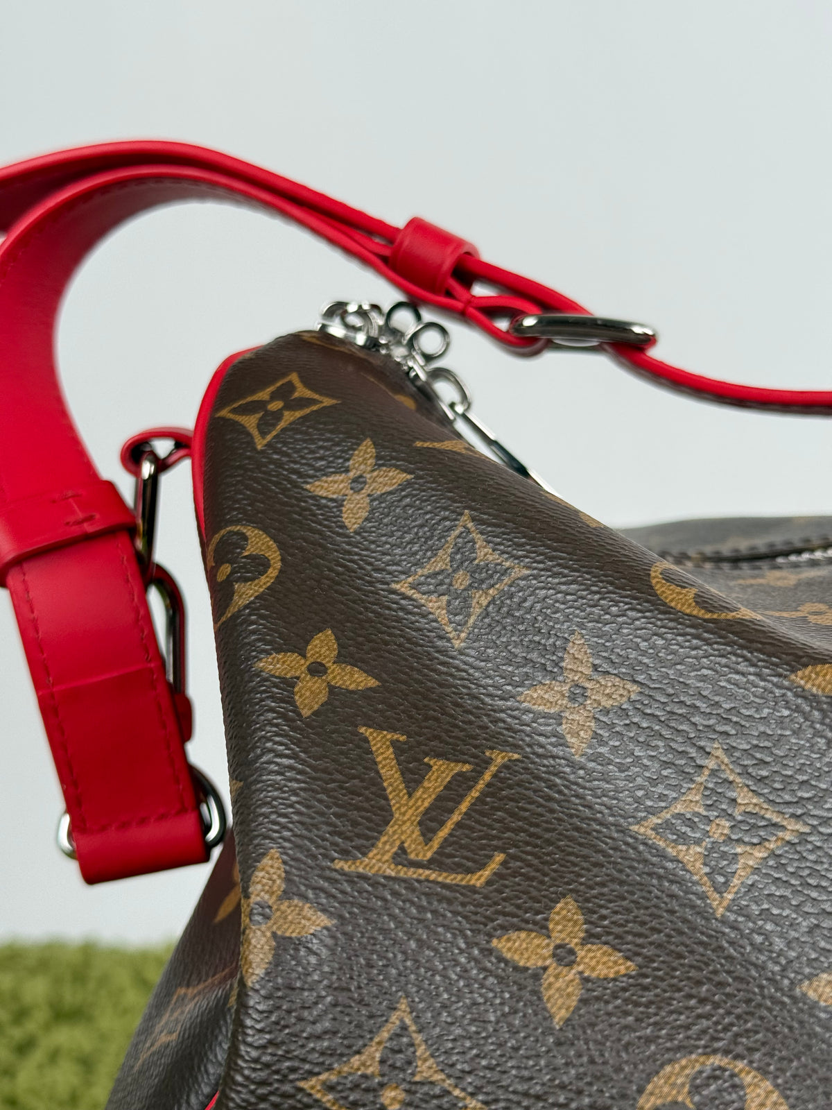 Keepall Bandoulière 45 Louis Vuitton Marrone Rosso
